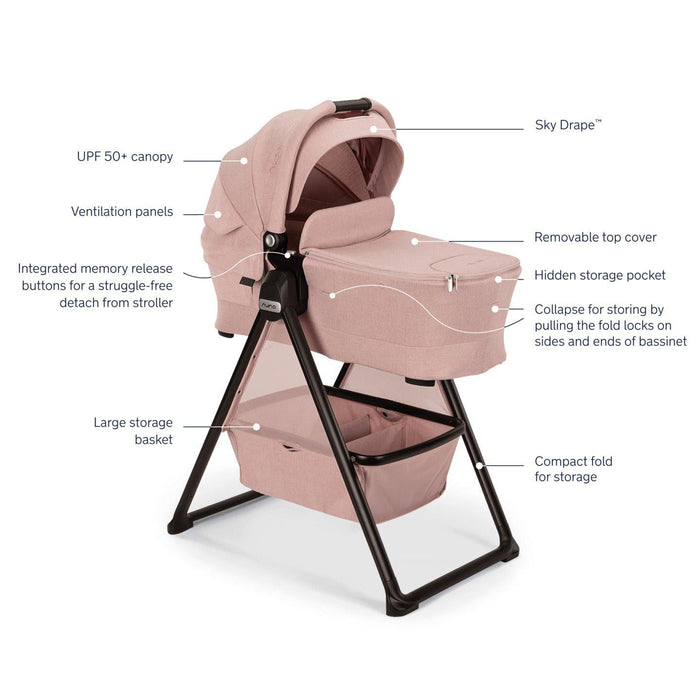 Nuna LYTL Bassinet + Stand | Thistle Collection
