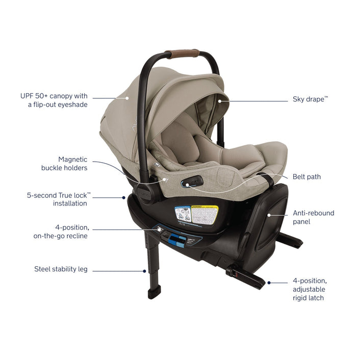 Nuna MIXX Next Stroller + PIPA Aire RX Infant Car Seat Travel System