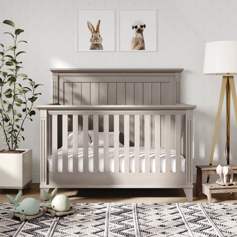 Silva Furniture Edison Crib | 5-in-1 Convertible | Solid Wood