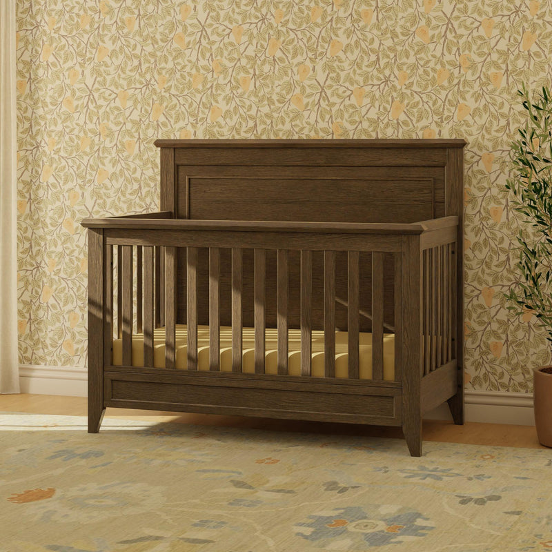 Monogram by Namesake Barrow Rustic 4-in-1  Convertible Flat Top Crib