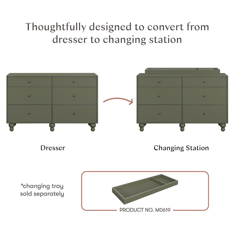 Nate Berkus x Babyletto Astre 6-Drawer Dresser