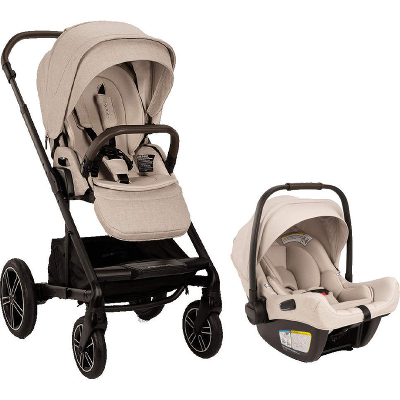 Nuna MIXX Next with Magnetic Buckle + PIPA Aire RX Infant Car Seat with Relx base Travel System