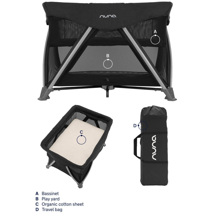 Nuna SENA Aire Playard with Zip-Off Bassinet