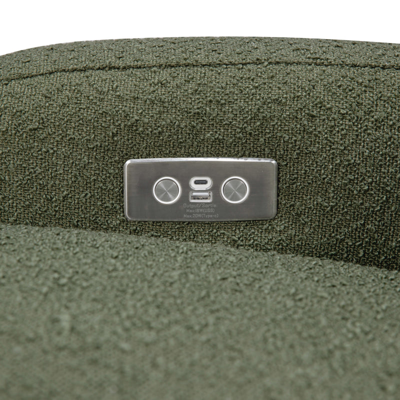 Babyletto Nami Electronic Recliner and Swivel Glider Recliner with USB port