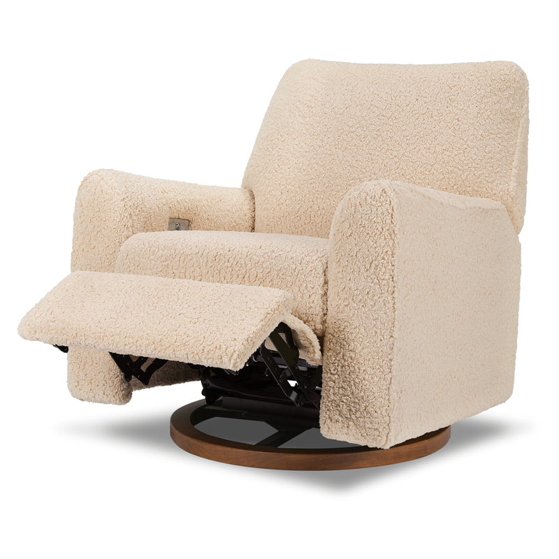 Babyletto Sunday Power Recliner and Swivel Glider in Shearling