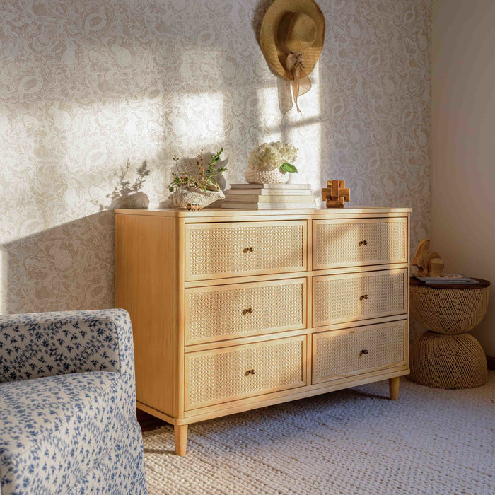 Namesake Marin with Cane 6 Drawer Dresser