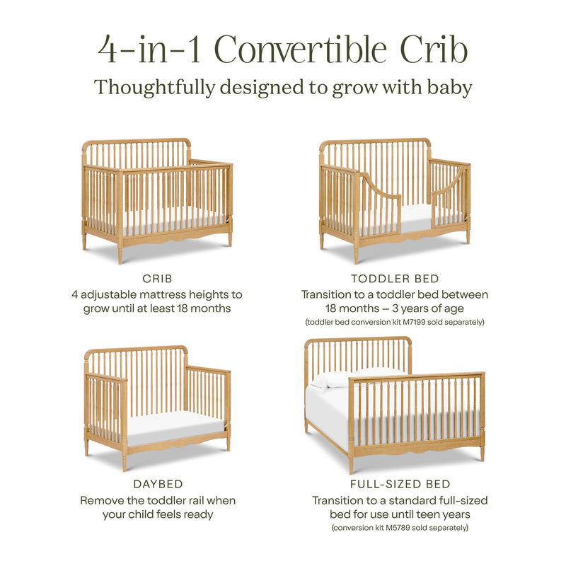Namesake Liberty 4-in-1 Convertible Spindle Crib