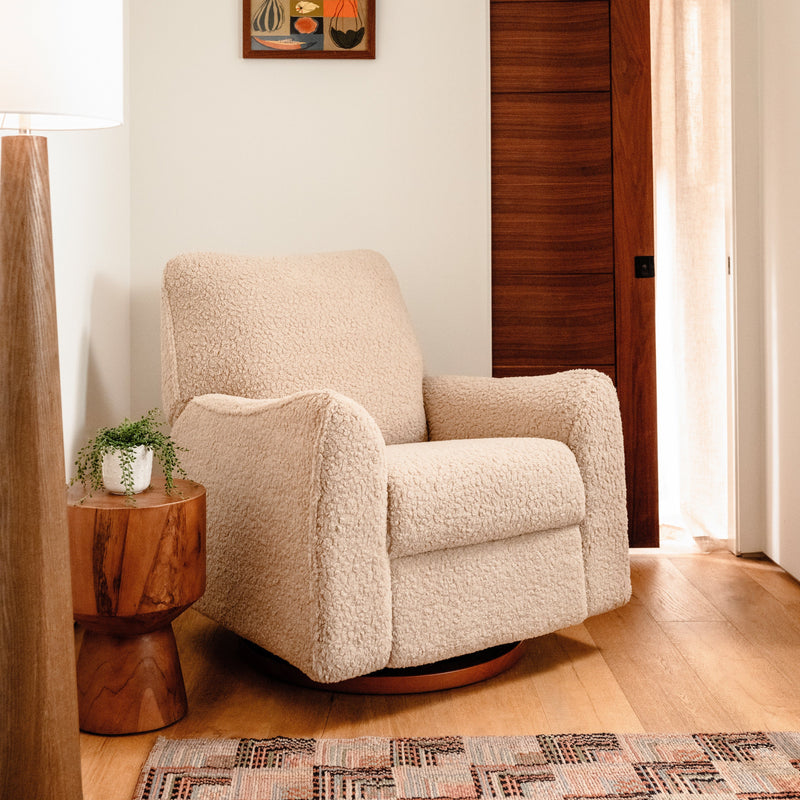 Babyletto Sunday Power Recliner and Swivel Glider in Shearling