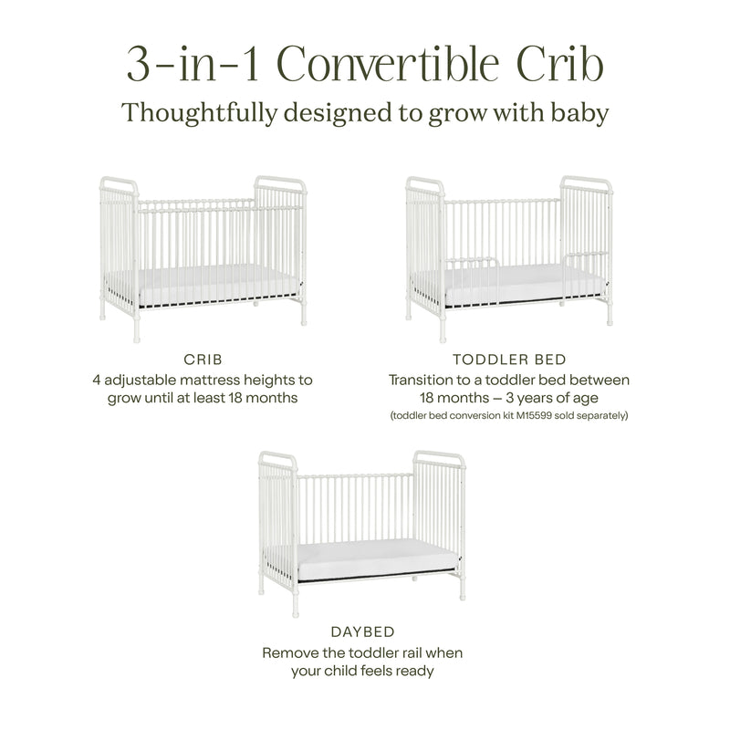 Namesake Abigail 3-in-1 Convertible Crib