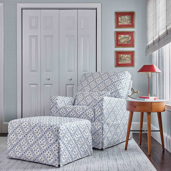 Sarah Flint x Namesake Crawford Gliding Ottoman in Eco-Performance Fabric | Water Repellent & Stain Resistant