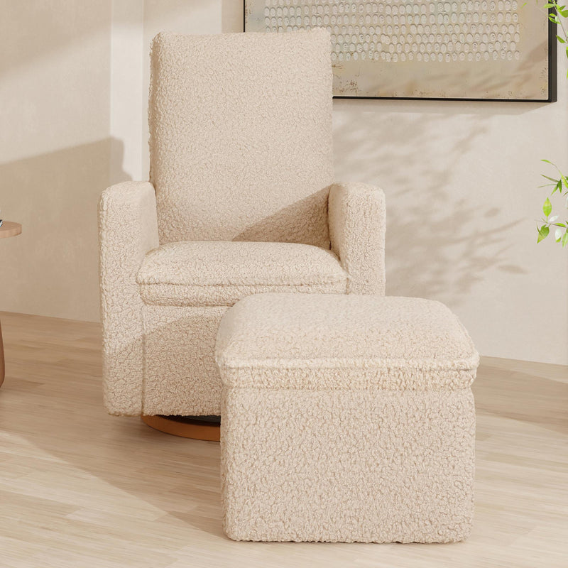 Babyletto Cali Storage Ottoman in Shearling