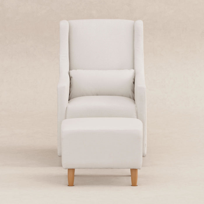 Babyletto Toco Swivel Glider and Ottoman in Eco-Performance Fabric | Water Repellent & Stain Resistant