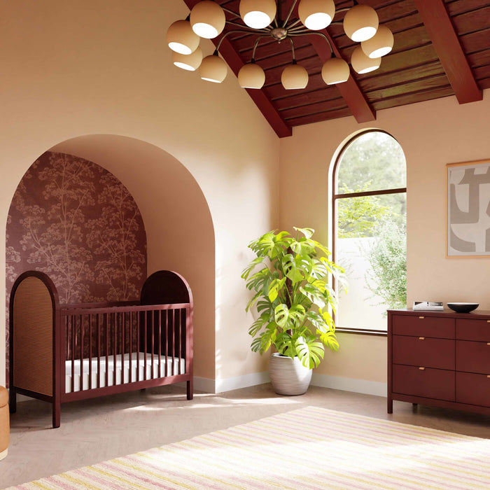 Babyletto Bondi Cane 3-in-1 Convertible Crib with Toddler Bed Conversion Kit