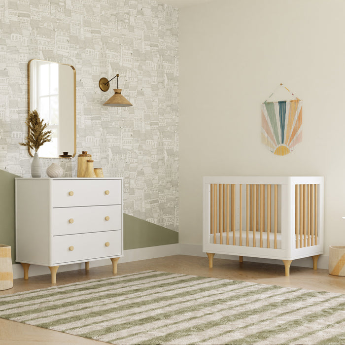 Babyletto Lolly 4-in-1 Convertible Mini Crib with Toddler Bed Conversion Kit