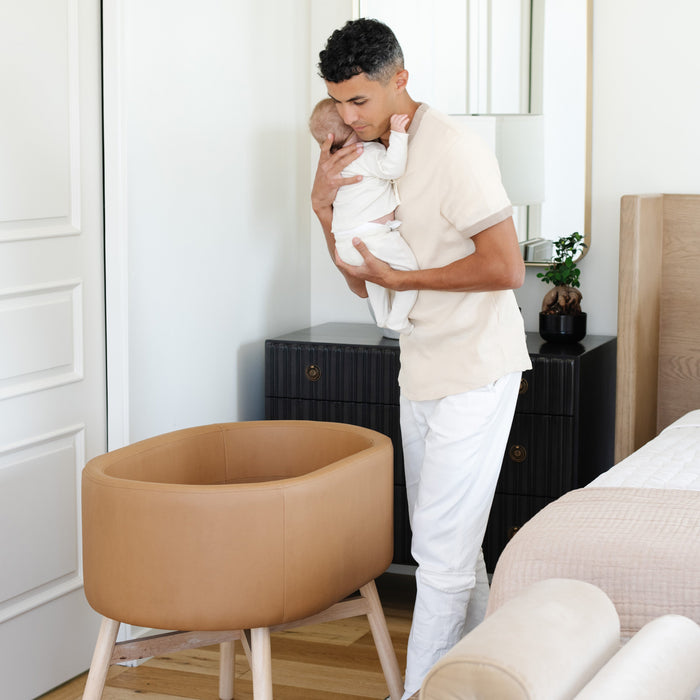 M26834GCLB,Babyletto,babyletto x GATHRE Capsule Bassinet in Camel