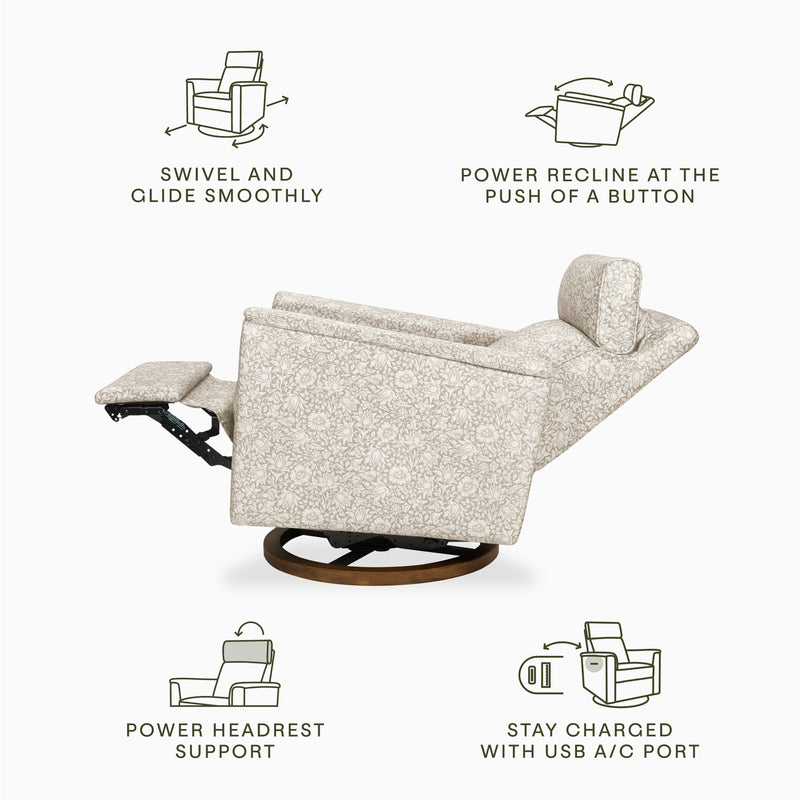 Morris & Co. x Namesake Willa Plus Power Glider Recliner w/ Power Headrest