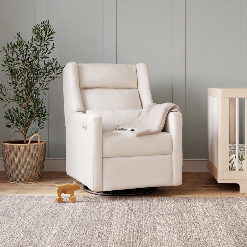 Babyletto Kiwi Plus Power Recliner and Swivel Glider with Power Adjustable Headrest and USB Port