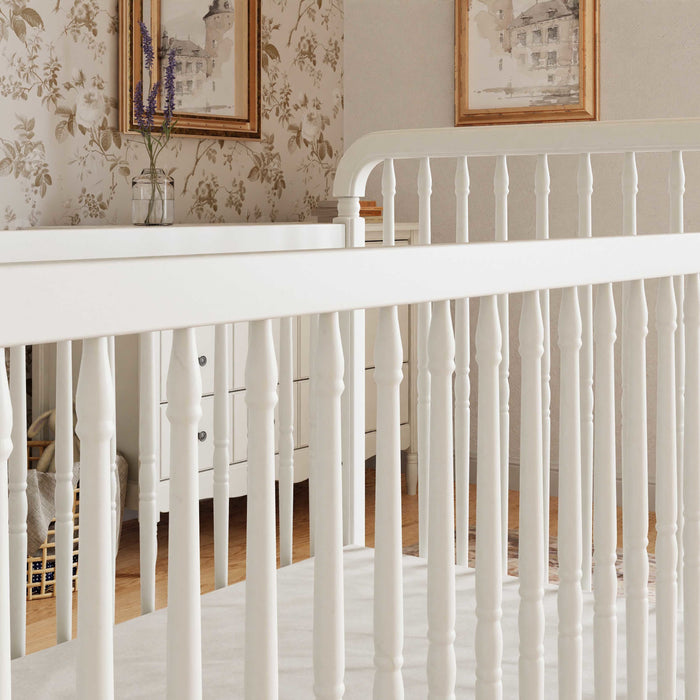 Namesake Liberty 3-in-1 Convertible Spindle Crib with Toddler Bed Conversion Kit