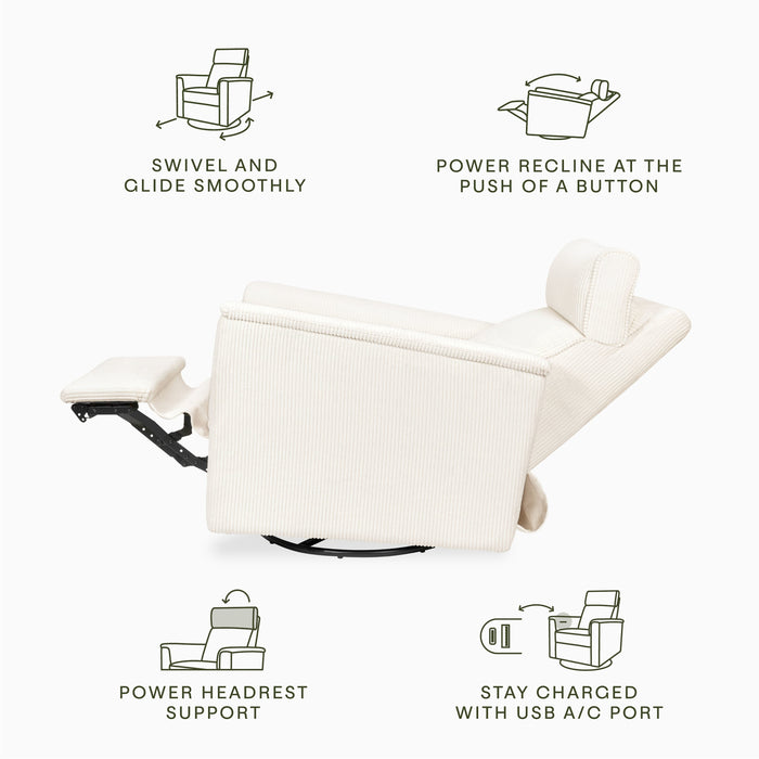 Monogram by Namesake Willa Plus Power Glider Recliner + Power Headrest