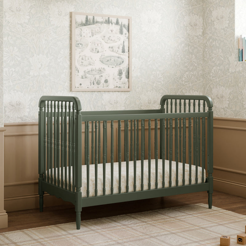 Namesake Liberty 3-in-1 Convertible Spindle Crib with Toddler Bed Conversion Kit