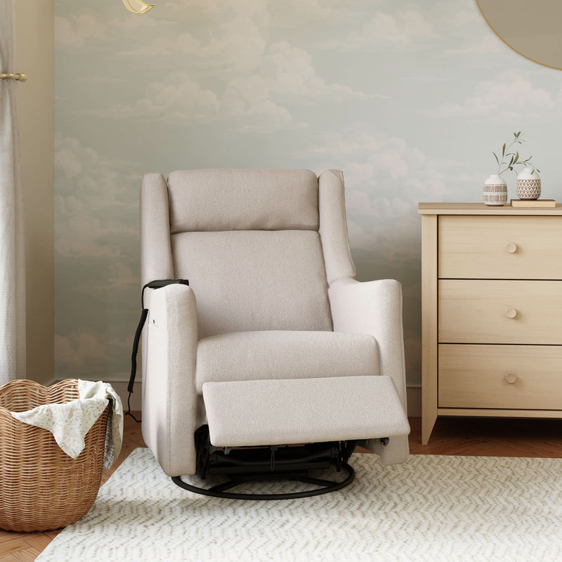 Babyletto Kiwi Deluxe Power Recliner & Swivel Glider with Heat and Massage
