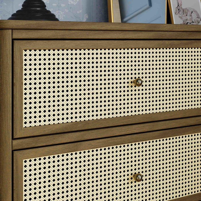 Namesake Marin with Cane 6 Drawer Dresser