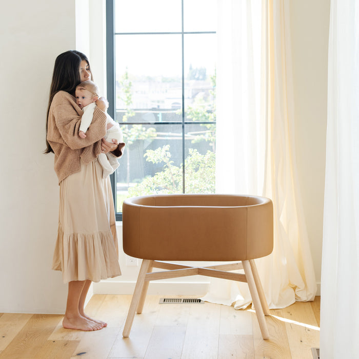 M26834GCLB,Babyletto,babyletto x GATHRE Capsule Bassinet in Camel