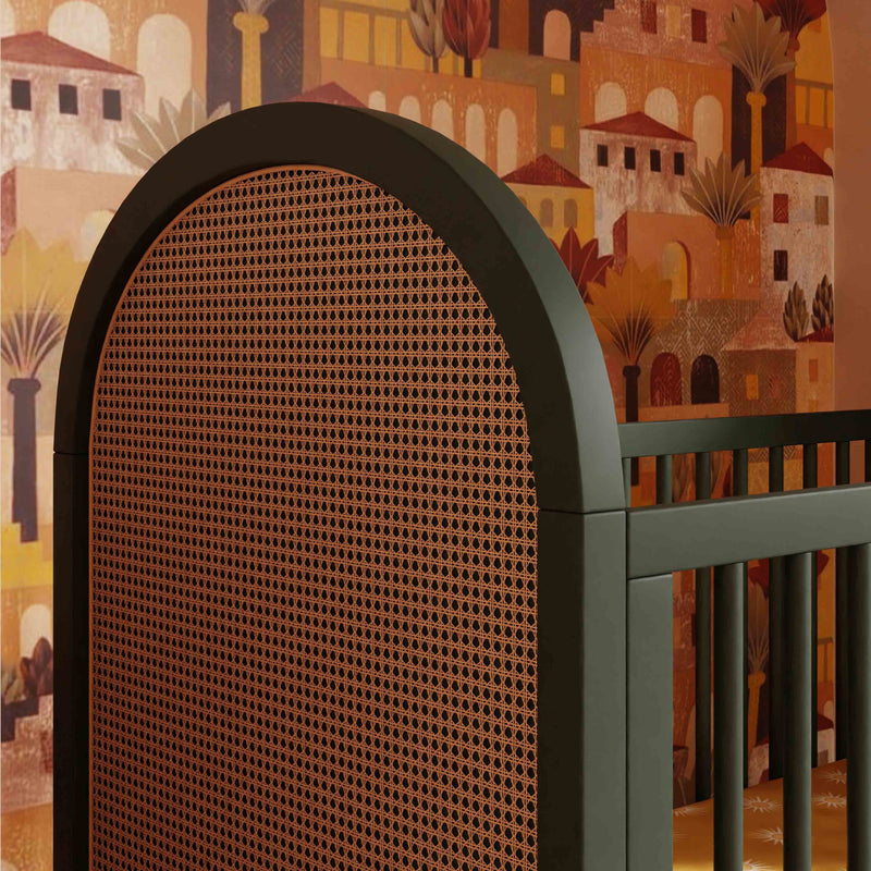 Babyletto Bondi Cane 3-in-1 Convertible Crib with Toddler Bed Conversion Kit