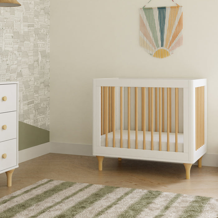 Babyletto Lolly 4-in-1 Convertible Mini Crib with Toddler Bed Conversion Kit