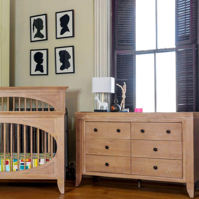 Milk Street Cameo Oval 4-in-1 Convertible Crib