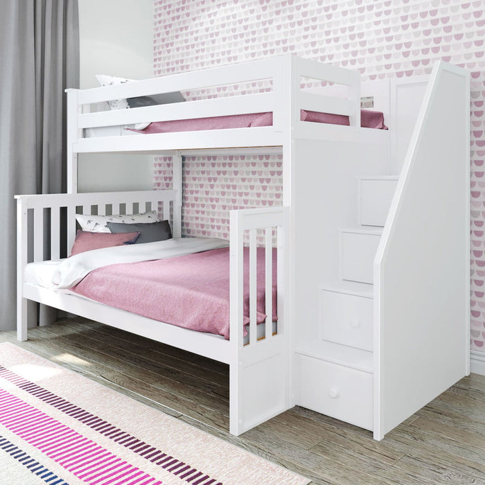 Jackpot Deluxe Newcastle Twin over Full Staircase Bunk