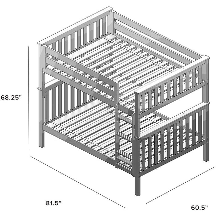 Jackpot Deluxe Cambridge Full over Full Bunk Bed