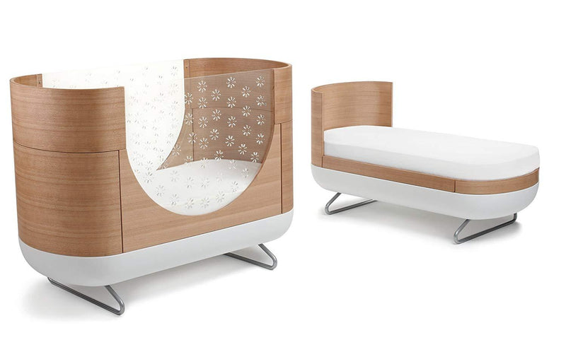 Ubabub Pod 2-in-1 Convertible Crib with Toddler Bed Conversion Kit