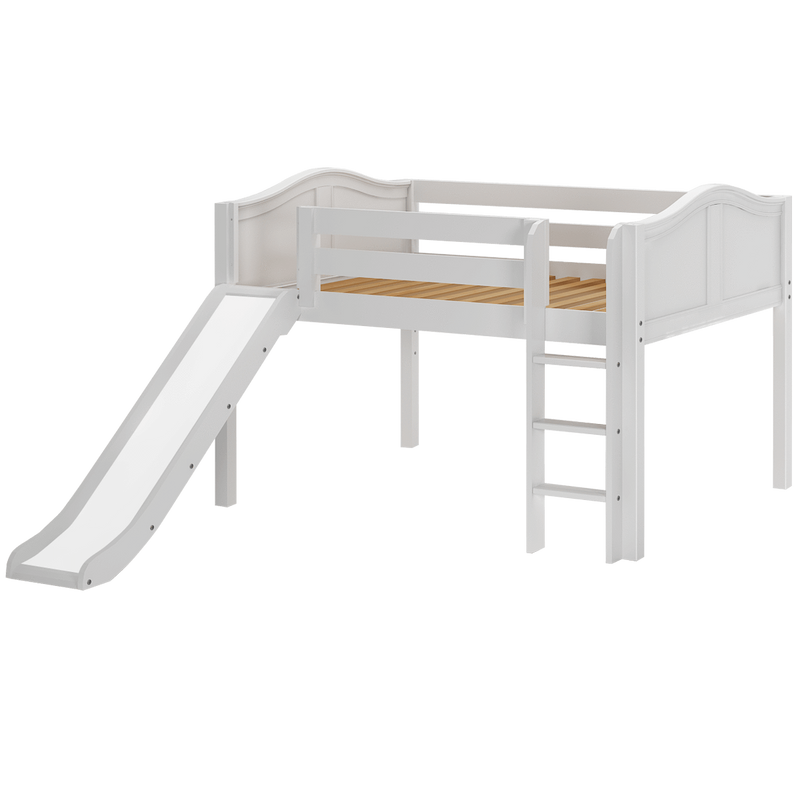 Maxtrix Full Low Loft Bed with Slide