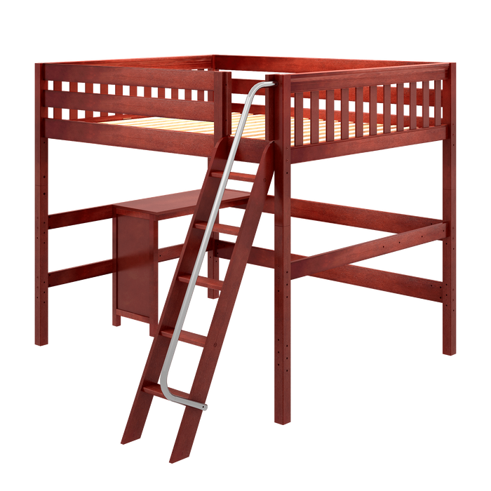 Maxtrix Queen High Loft Bed + Corner Desk
