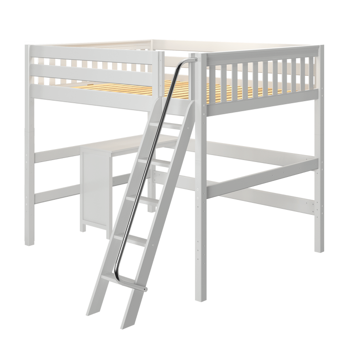 Maxtrix Queen High Loft Bed + Corner Desk