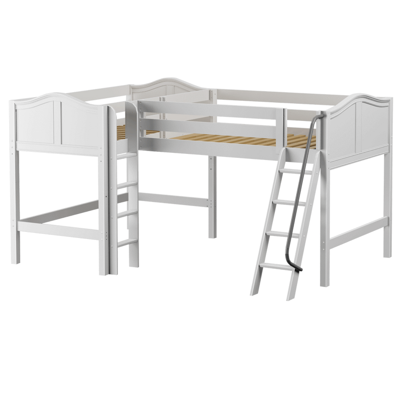 Maxtrix Twin Full Medium Corner Loft Bed