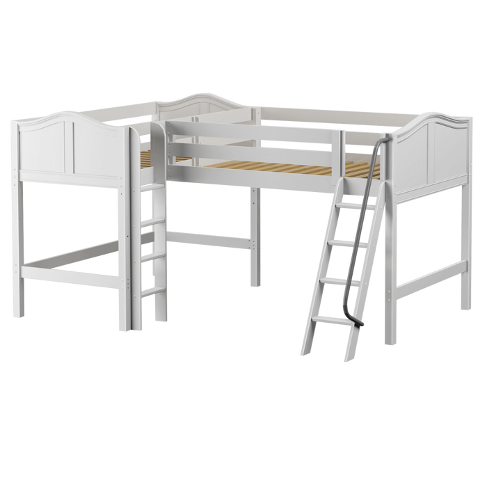 Maxtrix Twin Full Medium Corner Loft Bed