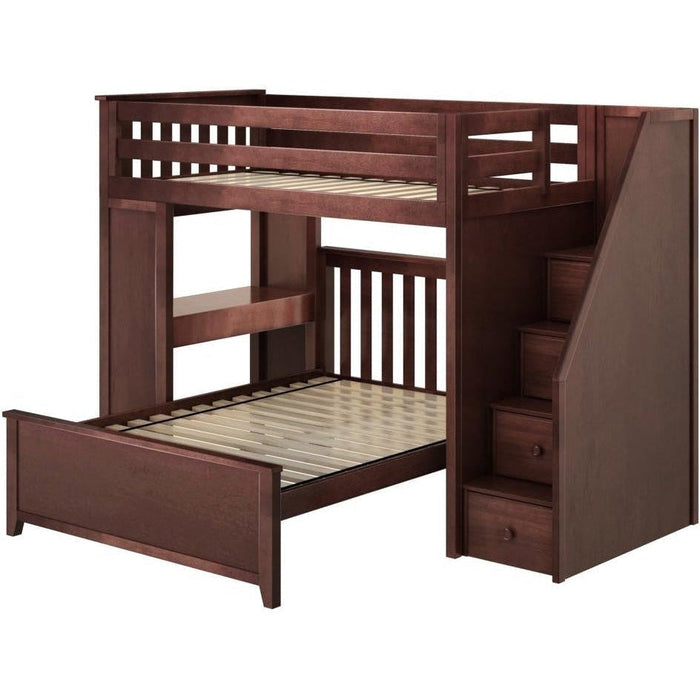 Jackpot Deluxe Brighton Staircase Loft Bed Desk + Full Bed