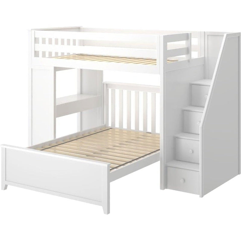 Jackpot Deluxe Brighton Staircase Loft Bed Desk + Full Bed
