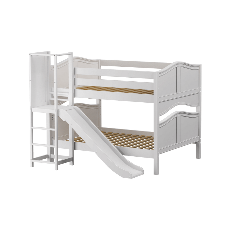 Maxtrix Full Low Bunk Bed with Slide Platform