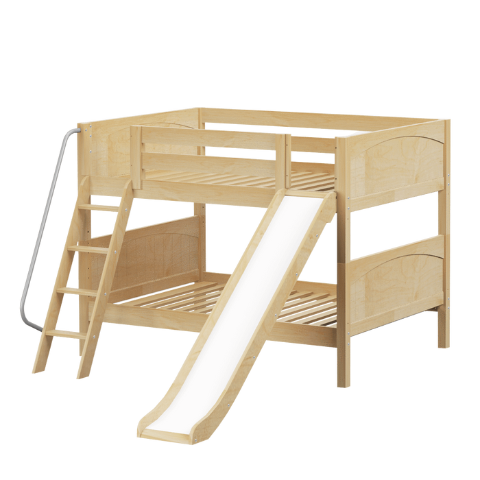 Maxtrix Full Low Bunk Bed with Slide
