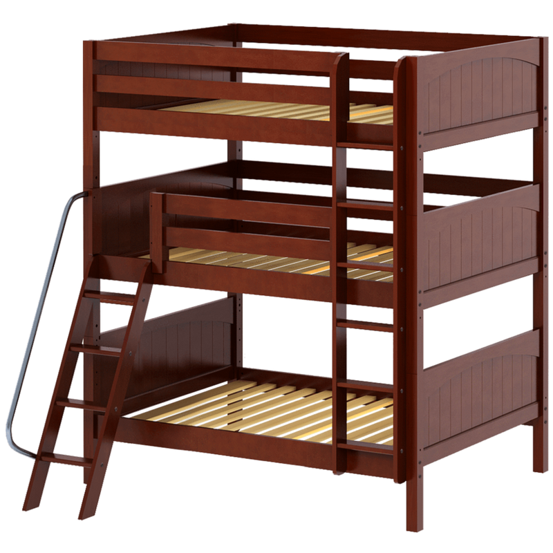 Maxtrix Full Triple Bunk Bed with Straight Ladder