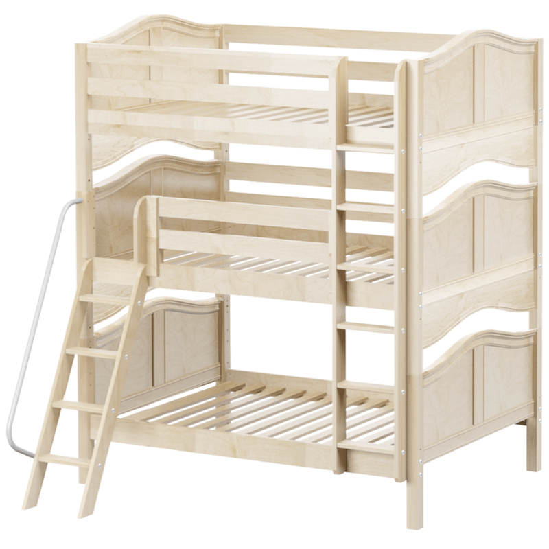 Maxtrix Full Triple Bunk Bed with Straight Ladder