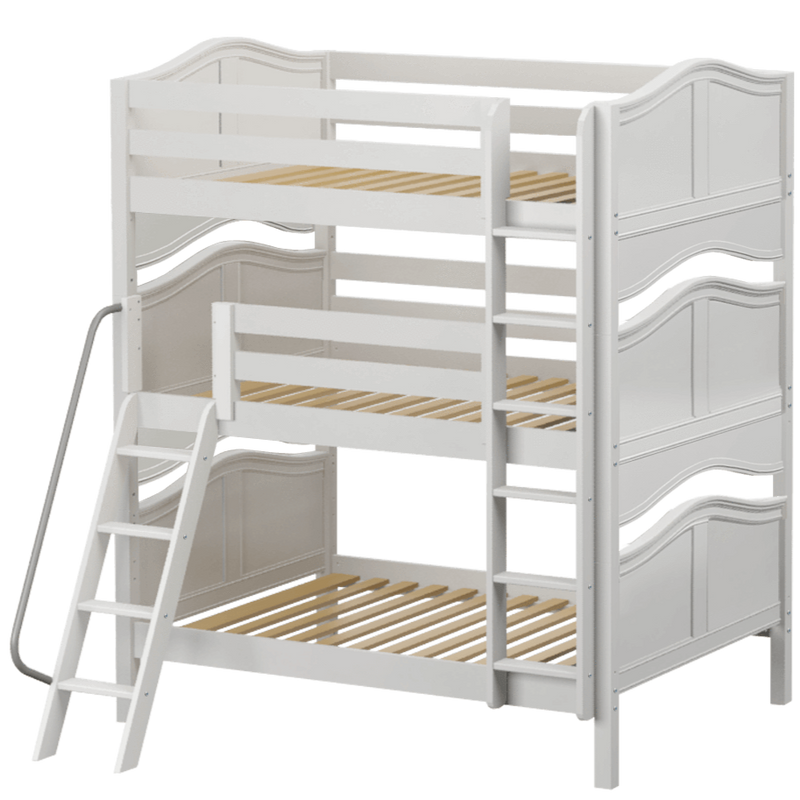 Maxtrix Full Triple Bunk Bed with Straight Ladder