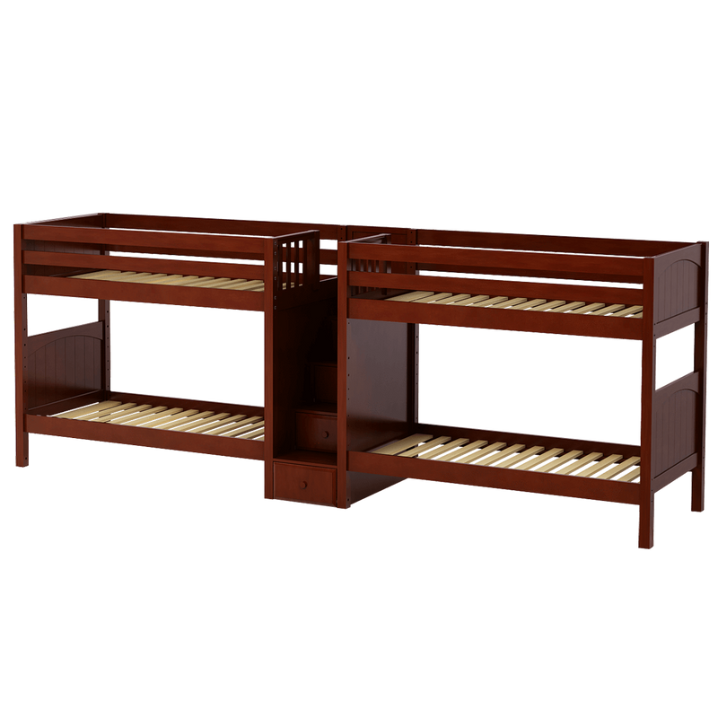 Maxtrix Twin Medium Quadruple Bunk Bed with Stairs