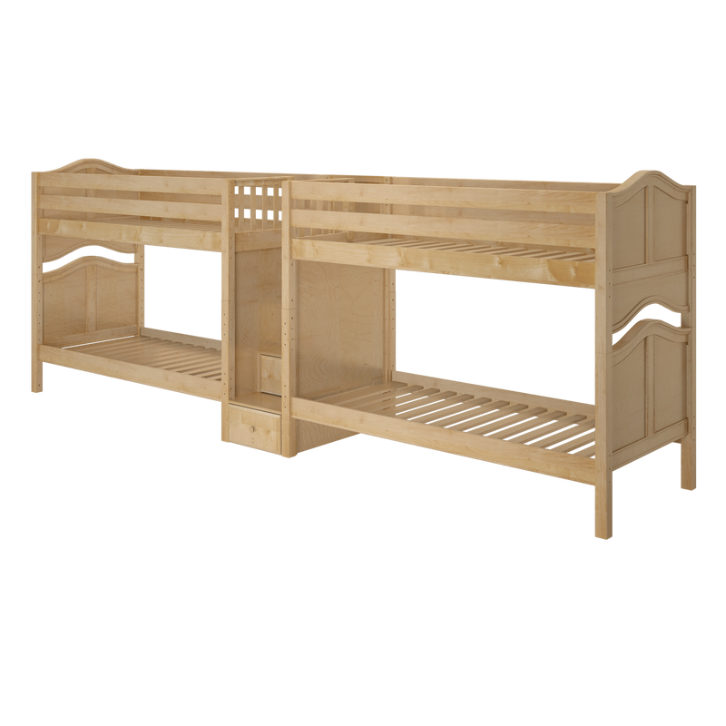 Maxtrix Twin Medium Quadruple Bunk Bed with Stairs