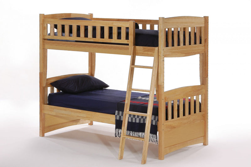 Night & Day Cinnamon Twin Twin Bunk Bed