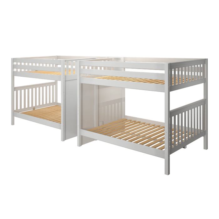 Maxtrix Queen Quadruple High Bunk Bed with Stairs