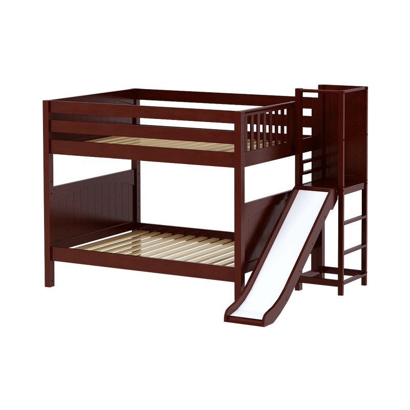 Maxtrix Full Medium Bunk Bed with Slide Platform